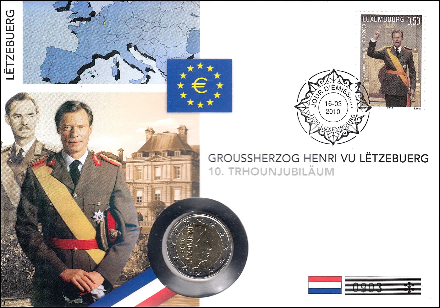 10. OBLETNICA VELIKI VOJVODA HENRI LUKSEMBURŠKI